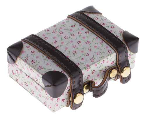 1/6 Maleta Estuches De Equipaje En Accesorio De Floral