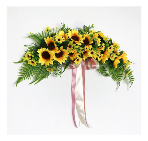 Guirnalda Floral De Botín De Girasol Artificial Hecha A