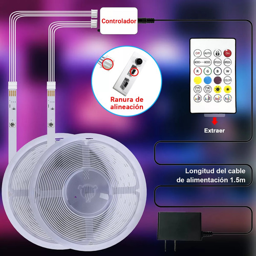 30m Tira De Luces Led App Bluetooth Rgb 5050 Para Cuarto