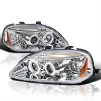 Comprar Spec-d Tuning Led Halo Carcasa Cromo Lente Transparente Faro