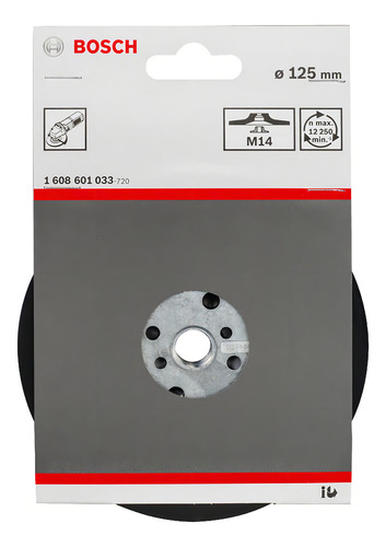 Plato De Goma Bosch M14; 125mm