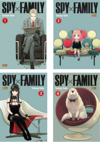 Kit Mangá Spy X Family Vols 1 Ao 4, De Tatsuya Endo. Editora Panini, Capa Mole Em Português