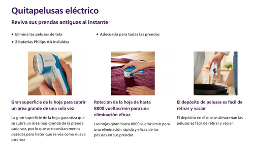 Imagen 3 de 7 de Sacapelusas Eléctrico Philips Gc026/00