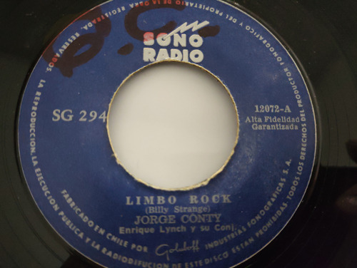 Vinilo Single De Jorge Conty Limbo Rock (g7