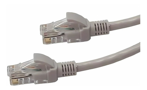 Cable De Red Patch Cord Utp Cat5e 20 Mts Gris