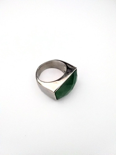 Anillo Verde Talle 7 Y  9 Acero Quirúrgico 