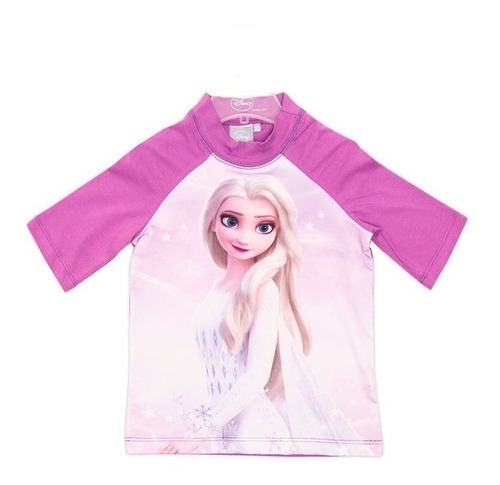 Remera Niña Proteccion Solar Uv Frozen Disney Original