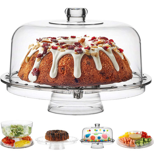 Soporte Acrílico Para Tartas Con Tapa En Forma De Cúpula ...