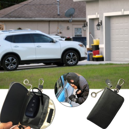 Bolsa Faraday Retrô, Chave De Carro, Proteção Interna Contra