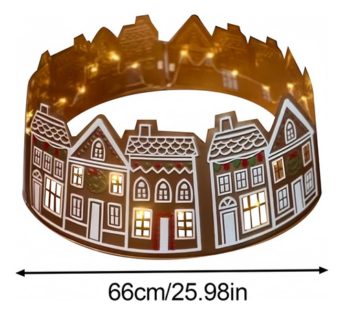 Base De Decoração De Árvore De Natal De 26 Polegadas Com Luz