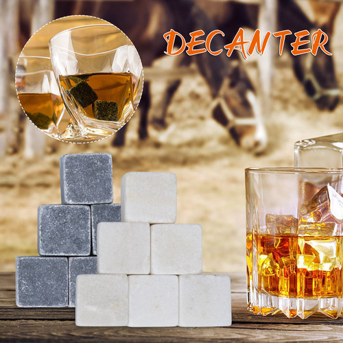 Set De Regalo G Whiskey Stones, 9 Piedras Para Enfriar Reuti