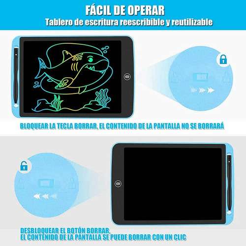 Pizarrón Mágico 10.5 Lcd Pantalla Táctil Tablet De Dibujo