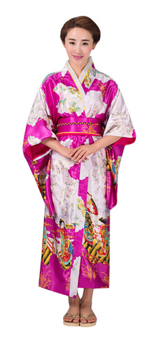 Foto De Vestido Japonés Tradicional Con Estampado De Bata Ti | Cuotas sin  interés