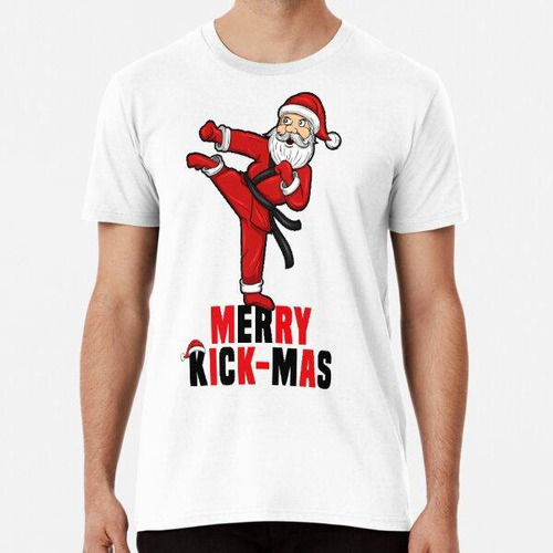 Remera Camiseta Feliz Navidad Kickmas. Divertida Camiseta Na