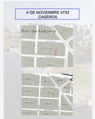 Terreno De 303m2 En Caseros,  Ideal Inversores (con Casa A D