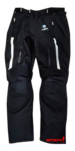 Pantalón Para Moto Kohl 600 Viajero Negro/ Gris Textil