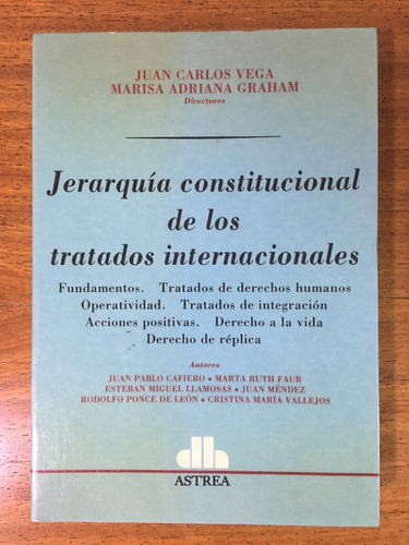 Jerarquia Constitucional De Los Tratados Internacionales - V