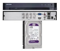 Comprar Dvr Hikvision 8ch Hasta 5mp Y Graba En 5mp + Disco 1tb - M3k