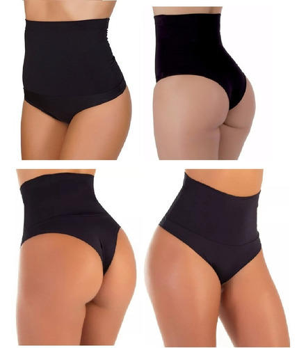 Kit 2 Calcinhas Cintas Suplex Modeladora Reduz Barriga 