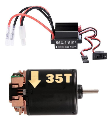 K 540 Motor Cepillado 35t Esc Para 1:10 Hsp Axial Crawler