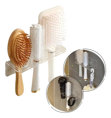 Suporte Porta Escova De Cabelo Acrílico