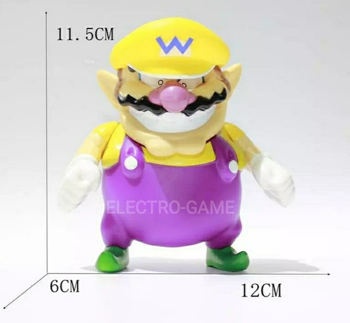 Figura De Colección Wario 11.5 Cm Calidad Premium Articulado