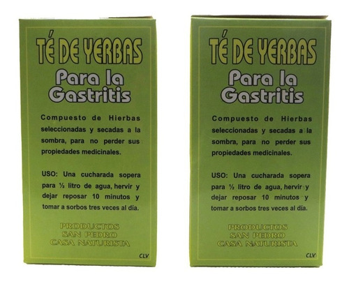 Imagen 2 de 2 de Pack De Dos Infusiones Gastritis
