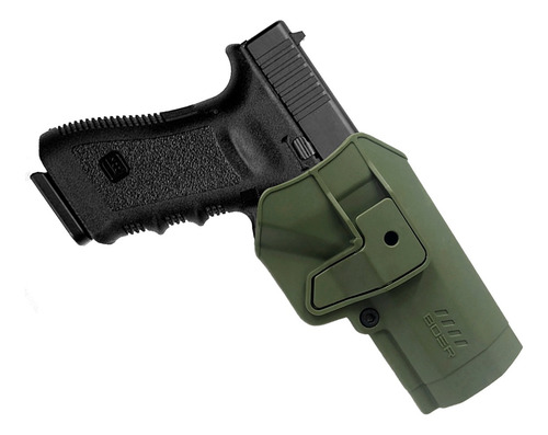 Imagen 2 de 10 de Funda Pistolera Boer Glock Porta Cargador Porta Esposas