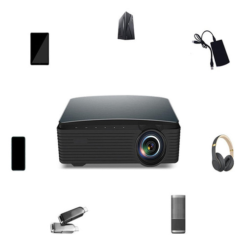 Projetor Android Led 6000 Lumens Auto Foco Full Hd Cl650 Cor Preto 110 220v