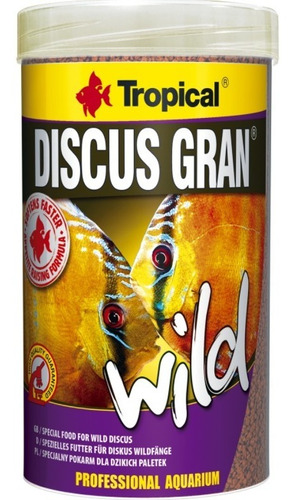 Alimento Para Pez Disco Tropical Discus Gran Wild 110 Gramos