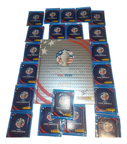 Album Plata Copa America 2024 + 20 Sobres