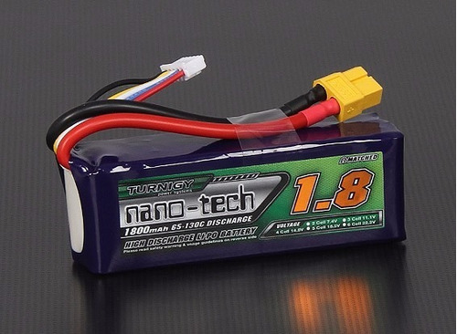 Batería Lipo Turnigy Nano Tech 4s (14,8volt) 1800mah 65-130c