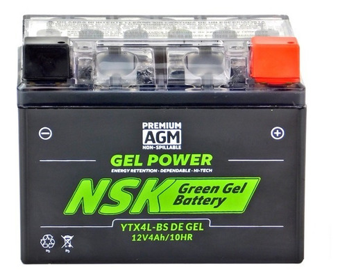 Bateria Nsk Ytx4l-bs De Gel - + 113*68*85 