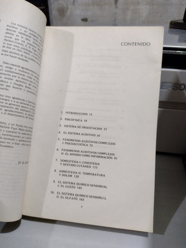 Le Percepción Sensorial Harvey Richard Schiffman S18 (Usado)