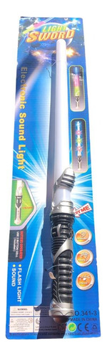 Espada Luminosa Sable De Luz Y Sonido Sebigus 50879 Color Negro