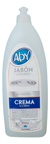 Jabon Liquido Aby 1 Lt Crema Glicerina