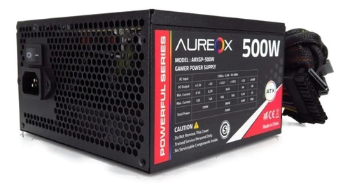 Fuente de alimentación para PC Aureox Powerful Series ARXGP-500W 500W negra 230V