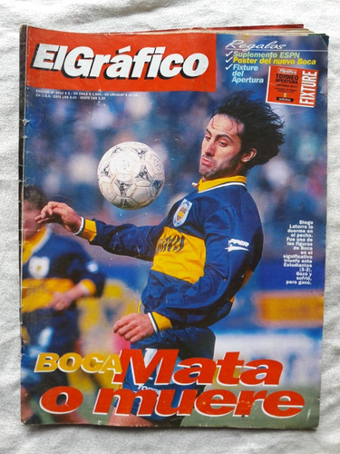 El Gráfico Nº 4012 Año 1996 - Boca 3 Estudiantes 2 Latorre