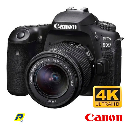 Canon 90d Video 4k 32.5mp 10 Fps Lente 18-135mm