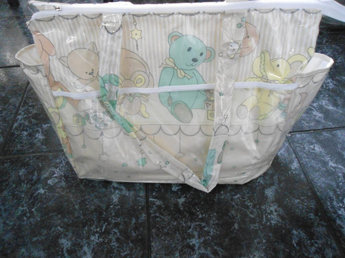 Bolso Plastificado+cambiador+mamadera Bebesito's Oferta