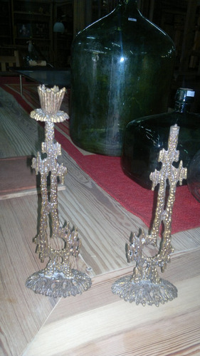 Candelabros Ceremoniales Antiguos Arte Sagrado Judio