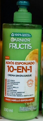 Garnier Fructis Crema Capilar Sin Enjuague Adios Esponjado