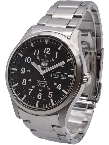 Imagen 3 de 6 de Reloj Seiko 5 Automatico Snzg13k Military 100m Para Hombre