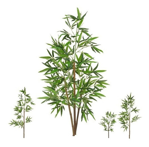 Planta Artificial Bambu Real Toque  1,50m 3 Hastes