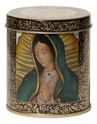 Veladora Lata Virgen De Guadalupe 4 Pzs