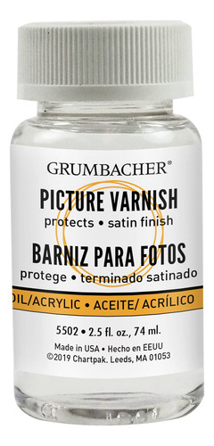 Grumbacher Barniz Para Pinturas Al Leo Y Acrlicas Tarro De 2