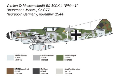 Bf 109 K-4 By Italeri # 2805 Escala 1/48