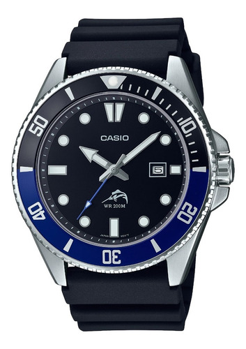 Reloj Hombre Casio Marlin Duro Mdv-106b Buceo Fechador