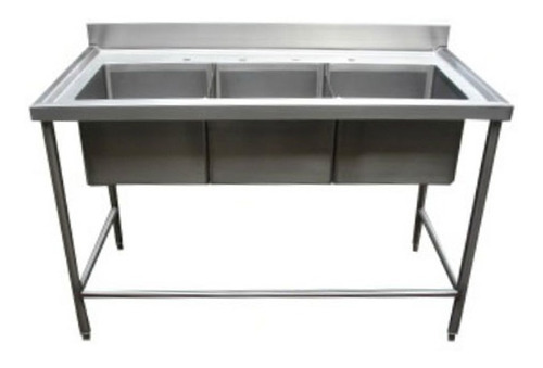 Fregadero Triple Tarja 100% Acero Inox Marca Ferrinox 210