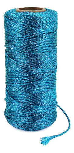 Cuerda Azul Brillante De 110 Yardas/328 Pies Manualidad...